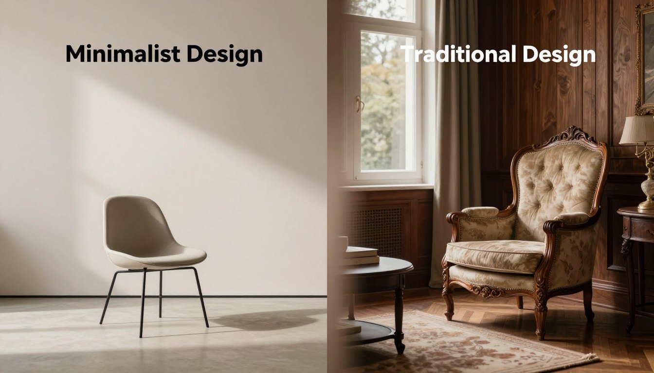 Design Minimalista vs Design Tradicional