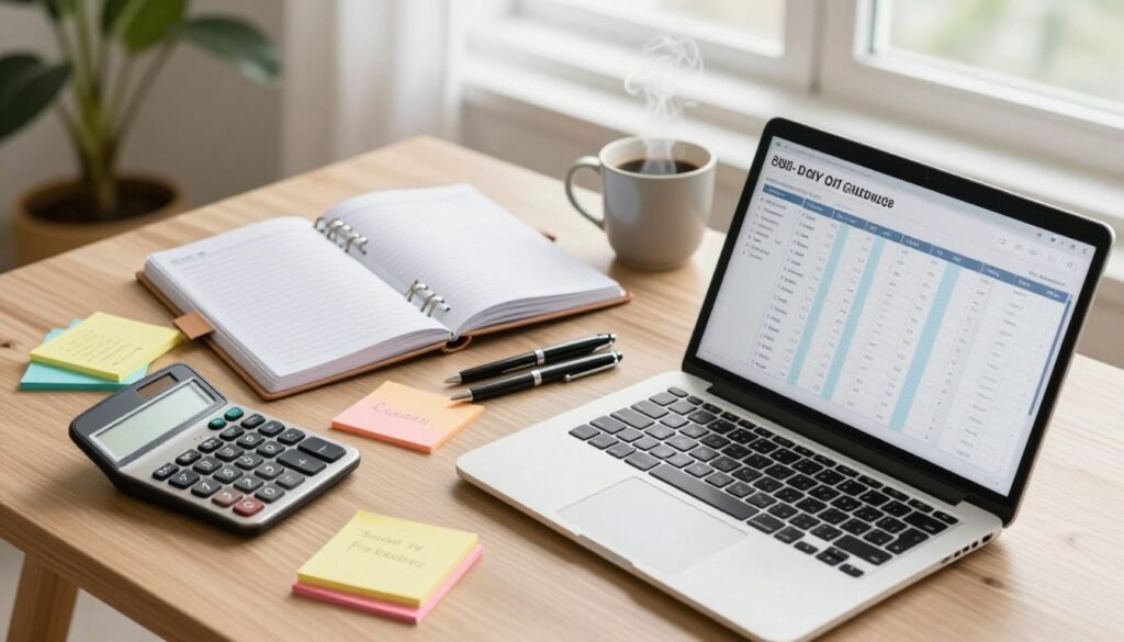 Ferramentas de planejamento financeiro para 30 dias
